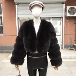 High Quality Fur Coat Women 100% Real Fox Fur Jacket Women's Fall/Winter Luxury Short Natural Fox Fur Coat Leather Jacket