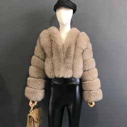 High Quality Fur Coat Women 100% Real Fox Fur Jacket Women's Fall/Winter Luxury Short Natural Fox Fur Coat Leather Jacket