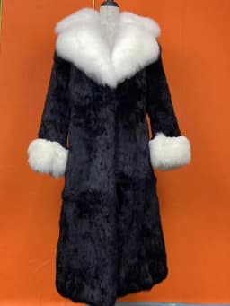 Hot Selling Women Natural Rabbit Fur Jacket Winter Real Fur Coat Fashion Fox Fur Turn-Down Collar Thick Warm Streetwear