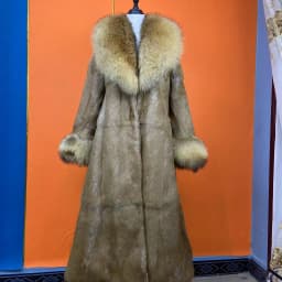 Hot Selling Women Natural Rabbit Fur Jacket Winter Real Fur Coat Fashion Fox Fur Turn-Down Collar Thick Warm Streetwear