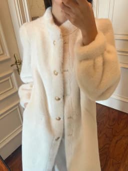 Warm Faux Mink Collar Thickened Long Coat Women's Loose Fit Mid-Length Elegant Fluffy Outerwear for Winter Outdoor Youth