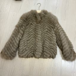 Women Winter Thick Long Real Fox Fur Strip Sewed Toghter Slim Coat Coffee Natural Fox Fur Collar Black Jacket Overcoat