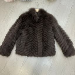 Women Winter Thick Long Real Fox Fur Strip Sewed Toghter Slim Coat Coffee Natural Fox Fur Collar Black Jacket Overcoat