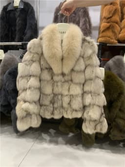 Winter Jacket Women Clothing Real Fox Fur Short Fashion Natural Fur Coats And Jackets Women Thick Warm Outerwear