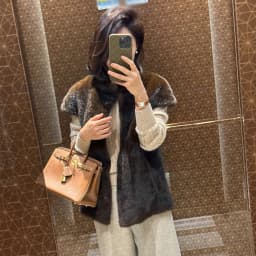 Chic High Collar Short Fur Vest Women's Fashion Slim Fit Winter Coat Water Rabbit Fur Shoulder Pad Jacket Stylish Versatile