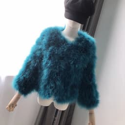 14 Colors Ostrich Feather Fur Coat Shearling Women Jackets Elegant Fashion Luxury Autumn Winter Top Clothes