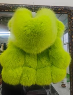 Rea Fox Fur Jacket Women Luxury Genuine Silver Fox Short Coat For Girls sleeveless Winter Plush Red Fox Fur Vest Female