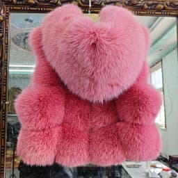 Rea Fox Fur Jacket Women Luxury Genuine Silver Fox Short Coat For Girls sleeveless Winter Plush Red Fox Fur Vest Female