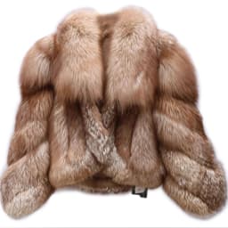 Women's Fur Real Fox Fur Coat Long Sleeve Luxury Natural Fox Cloth Turn Down Collar