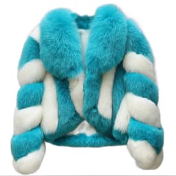 Women's Fur Real Fox Fur Coat Long Sleeve Luxury Natural Fox Cloth Turn Down Collar