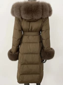 OFTBUY 2024 Long Winter Jacket Women Natural Real Raccoon Fox Fur Collar Hooded White Duck Down Coat Thick Warm Casual Outerwear