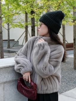 HDHOHR 2026 New Natural Mink Fur Coats For Women Real Mink Fur Coats OutwearPark With Fur High Quality Female Warm Winter Jacket