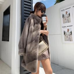 HDHOHR 2026 New Import Real Mink Fur Coats Women High Quality Winter Warm Thick Natural Mink Fur Jackets Female Oversize