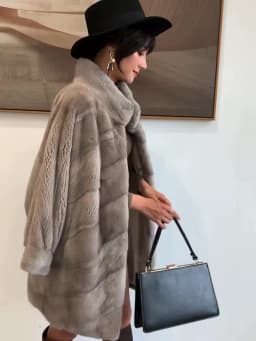 HDHOHR 2026 New Import Real Mink Fur Coats Women High Quality Winter Warm Thick Natural Mink Fur Jackets Female Oversize