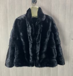 Women's Real Mink Fur Jacket Short Coat European Street Style Warm Casual Fashion Ladies Outerwear