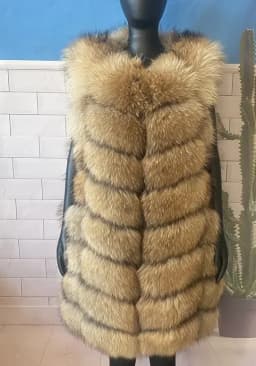 Natural Real Fox Fur Vest Natural Fur Coat For Jacket Female Coats Vest Waistcoat Long Fur Coats Real Fur Coat Fox Vest Jacket