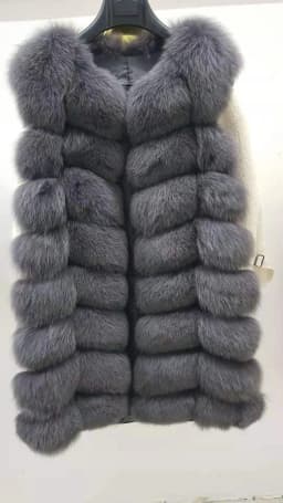 Natural Real Fox Fur Vest Natural Fur Coat For Jacket Female Coats Vest Waistcoat Long Fur Coats Real Fur Coat Fox Vest Jacket