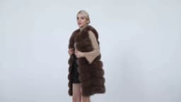 Natural Real Fox Fur Vest Natural Fur Coat For Jacket Female Coats Vest Waistcoat Long Fur Coats Real Fur Coat Fox Vest Jacket