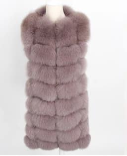 Natural Real Fox Fur Vest Natural Fur Coat For Jacket Female Coats Vest Waistcoat Long Fur Coats Real Fur Coat Fox Vest Jacket