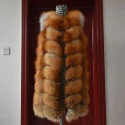 Natural Real Fox Fur Vest Natural Fur Coat For Jacket Female Coats Vest Waistcoat Long Fur Coats Real Fur Coat Fox Vest Jacket