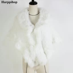 2023 Genuine Rabbit Fur Poncho,Knitted Rabbit Fur Pashmina,Genuine Rabbit Fur Shawl women's coats/Hot Sale/OEM/Wholesale/Retail