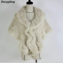 2023 Genuine Rabbit Fur Poncho,Knitted Rabbit Fur Pashmina,Genuine Rabbit Fur Shawl women's coats/Hot Sale/OEM/Wholesale/Retail