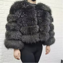 MAOMAOKONG Super Hot Winter Women Luxury Thick Real Raccoon Fur Coat Natural Fox Fur Jacket Plus Size Furry Jackets Female Vest