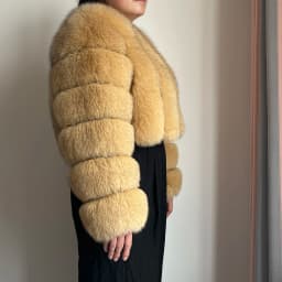 Real Fox Fur Coat for Women Fashion V-neck 42 Cm Short Fur Coat With Real Fox Fur Luxury Autumn Winter Warm Women Fox Fur Coat