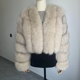 Real Fox Fur Coat for Women Fashion V-neck 42 Cm Short Fur Coat With Real Fox Fur Luxury Autumn Winter Warm Women Fox Fur Coat