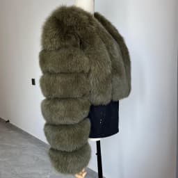 Real Fox Fur Coat for Women Fashion V-neck 42 Cm Short Fur Coat With Real Fox Fur Luxury Autumn Winter Warm Women Fox Fur Coat