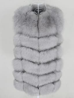 OFTBUY Spring Real Fox Fur Vest Women Sleeveless Winter Jacket Gilet Natural Fur Coat Bodywarmer Waistcoat Thick Warm Streetwear
