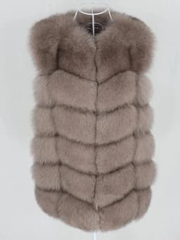 OFTBUY Spring Real Fox Fur Vest Women Sleeveless Winter Jacket Gilet Natural Fur Coat Bodywarmer Waistcoat Thick Warm Streetwear