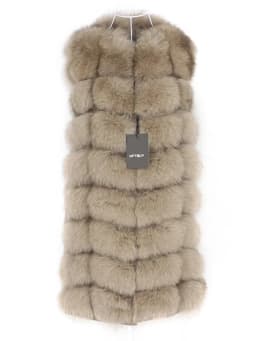 OFTBUY Spring Real Fox Fur Vest Women Sleeveless Winter Jacket Gilet Natural Fur Coat Bodywarmer Waistcoat Thick Warm Streetwear