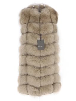 OFTBUY Spring Real Fox Fur Vest Women Sleeveless Winter Jacket Gilet Natural Fur Coat Bodywarmer Waistcoat Thick Warm Streetwear