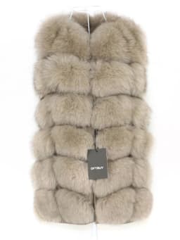 OFTBUY Spring Real Fox Fur Vest Women Sleeveless Winter Jacket Gilet Natural Fur Coat Bodywarmer Waistcoat Thick Warm Streetwear