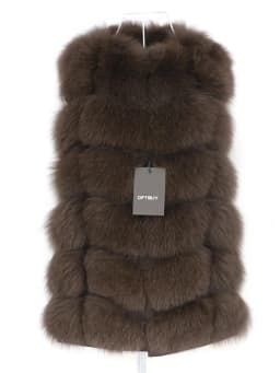 OFTBUY Spring Real Fox Fur Vest Women Sleeveless Winter Jacket Gilet Natural Fur Coat Bodywarmer Waistcoat Thick Warm Streetwear