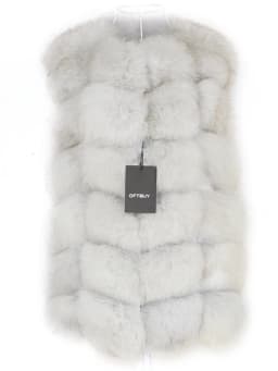 OFTBUY Spring Real Fox Fur Vest Women Sleeveless Winter Jacket Gilet Natural Fur Coat Bodywarmer Waistcoat Thick Warm Streetwear