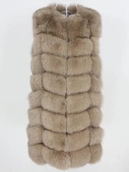OFTBUY Spring Real Fox Fur Vest Women Sleeveless Winter Jacket Gilet Natural Fur Coat Bodywarmer Waistcoat Thick Warm Streetwear