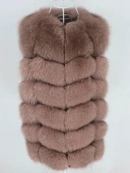 OFTBUY Spring Real Fox Fur Vest Women Sleeveless Winter Jacket Gilet Natural Fur Coat Bodywarmer Waistcoat Thick Warm Streetwear
