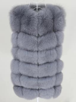OFTBUY Spring Real Fox Fur Vest Women Sleeveless Winter Jacket Gilet Natural Fur Coat Bodywarmer Waistcoat Thick Warm Streetwear