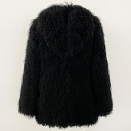 OFTBUY Fashion Warm Mongolian Fur Jacket New Autumn Winter Clothes Women Mid-length Natural Fur Coat Black Real Fur Overcoat