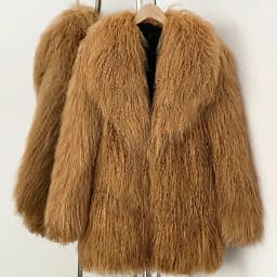 OFTBUY Fashion Warm Mongolian Fur Jacket New Autumn Winter Clothes Women Mid-length Natural Fur Coat Black Real Fur Overcoat