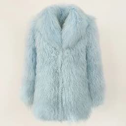 OFTBUY Fashion Warm Mongolian Fur Jacket New Autumn Winter Clothes Women Mid-length Natural Fur Coat Black Real Fur Overcoat