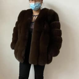 BEIZIRU Winter Woman Real Fox Fur Coat Warm Fashion Natural New Luxury Style Long Sleeve Fashion Girls Jacket