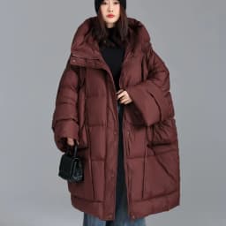 OFTBUY Loose Long Puffer Jacket New Winter Women Hooded 90% Duck Down Coat Thick Female Parka Snow Fluffy Feather Warm Outwear