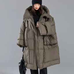 OFTBUY Loose Long Puffer Jacket New Winter Women Hooded 90% Duck Down Coat Thick Female Parka Snow Fluffy Feather Warm Outwear