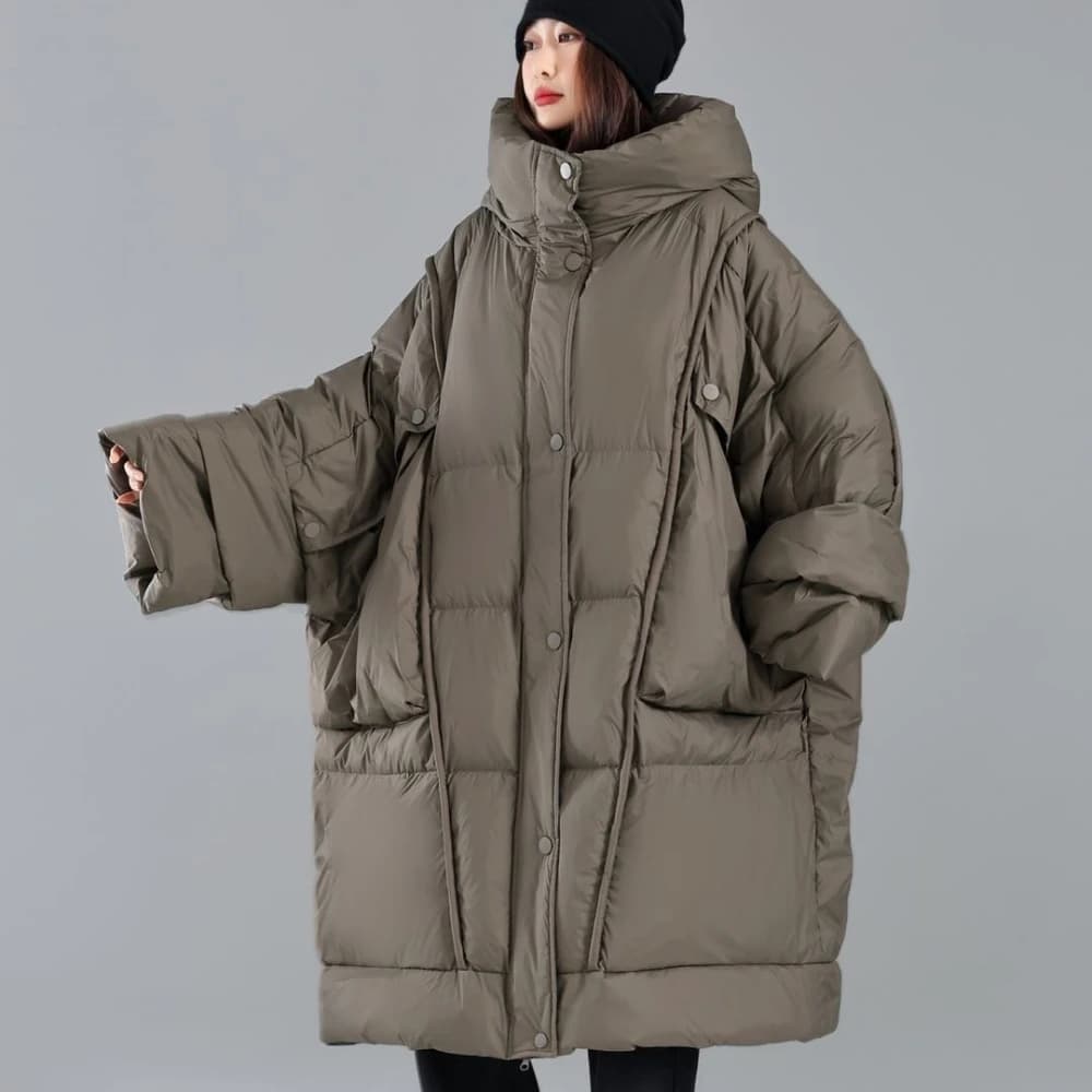 OFTBUY Loose Long Puffer Jacket New Winter Women Hooded 90% Duck Down Coat Thick Female Parka Snow Fluffy Feather Warm Outwear