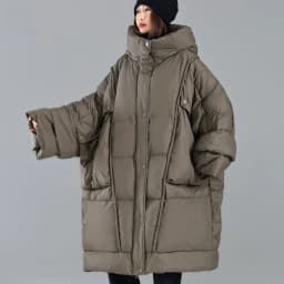 OFTBUY Loose Long Puffer Jacket New Winter Women Hooded 90% Duck Down Coat Thick Female Parka Snow Fluffy Feather Warm Outwear