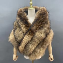 JANEFUR Real Fox Fur Shawl Poncho Women 2023 Luxury Elegant Wedding Bridal Formal Party Warm Winter Natural Fur Cape Coat