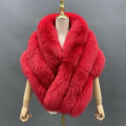 JANEFUR Real Fox Fur Shawl Poncho Women 2023 Luxury Elegant Wedding Bridal Formal Party Warm Winter Natural Fur Cape Coat